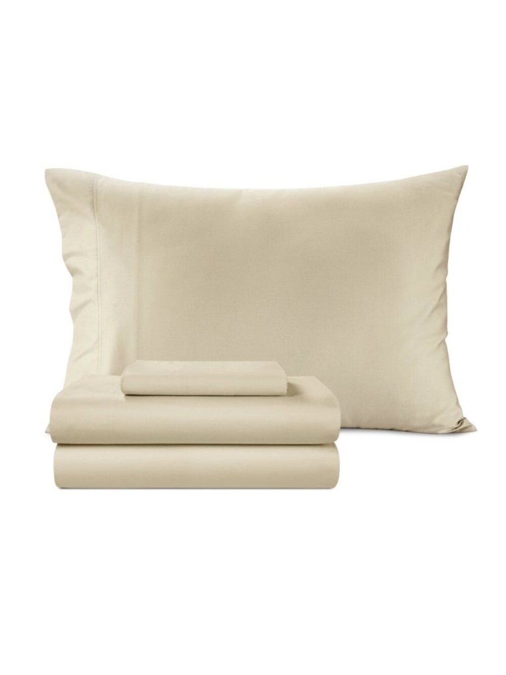 SleepRX 300 Thread Count 4-Pc. Sheet Set, Cotton-Bamboo - Oatmeal
